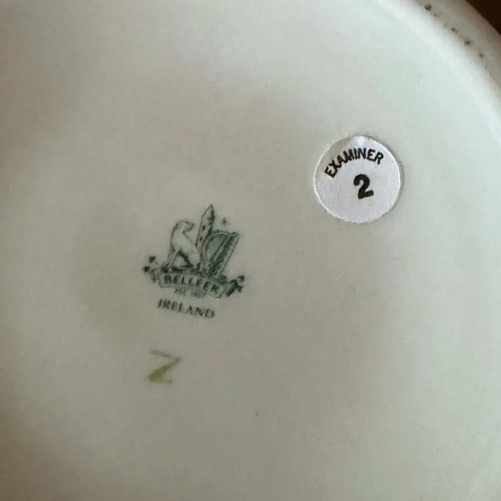 Belleek  Irish porcelain shamrock vase